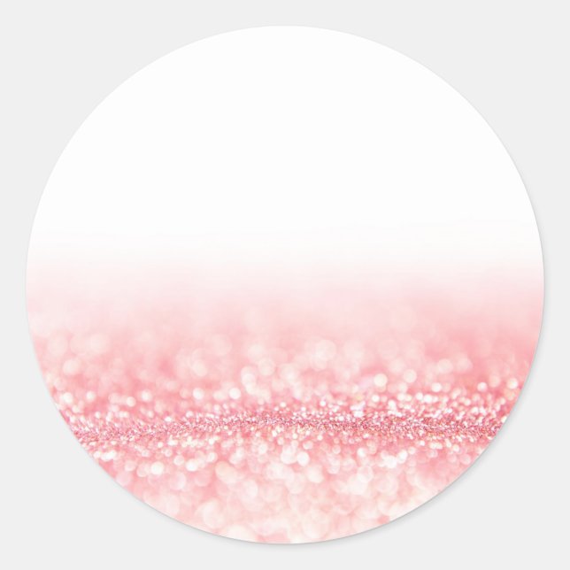 Adesivo Tendência Personalizada da Glitter Rosa (Frente)