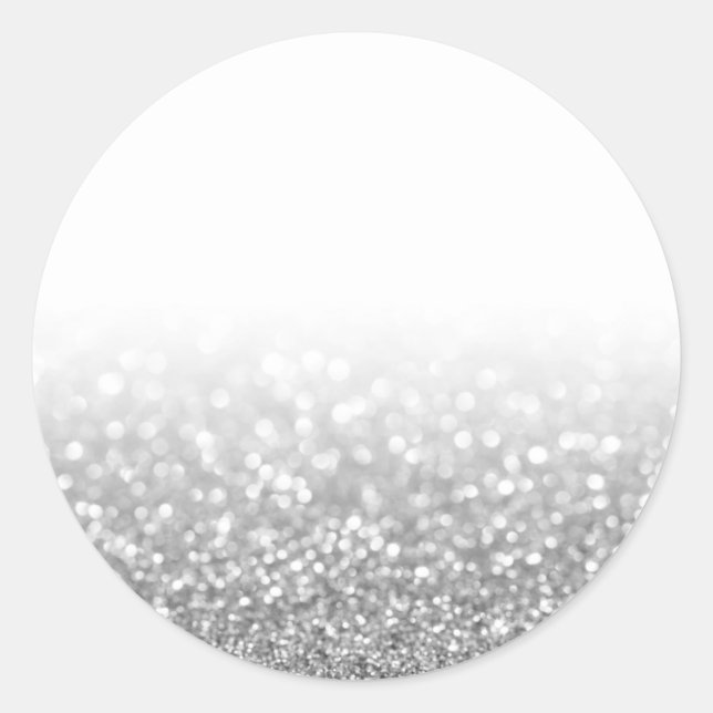 Adesivo Tendência Personalizada da Glitter Silver (Frente)