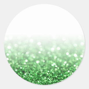 Adesivo Tendência Personalizada de Glitter Verde