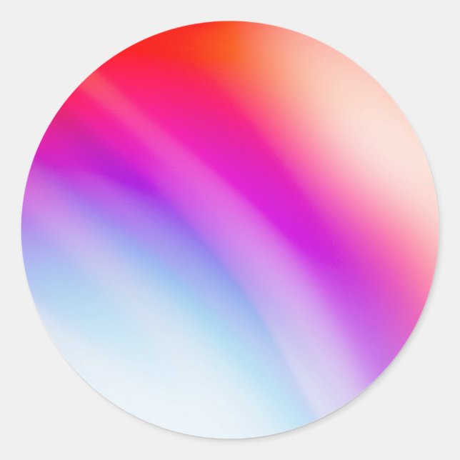 Adesivo Tendência Personalizada de Gradiente Colorida (Frente)