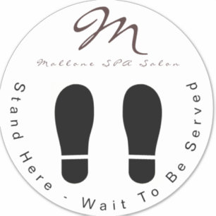 Adesivo Tendência Purple Glitter SPA Aguarde Aqui Piso