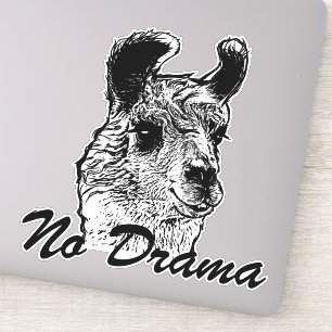 Adesivo Tendência Sem Drama Llama