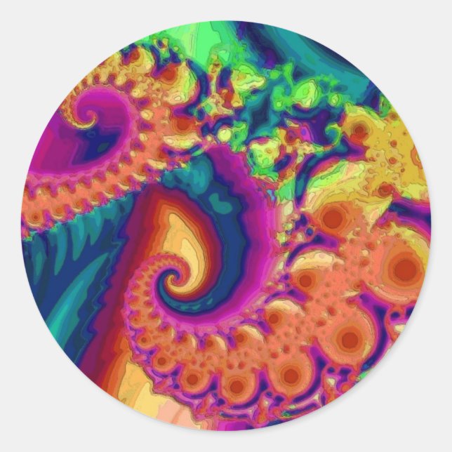 Adesivo Tendrils Psicodélicos (Sticker) (Frente)