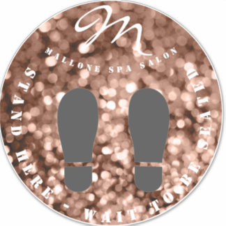 Adesivo Tendy Brown Sparky Monograma Salon Floker