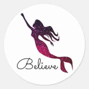 Adesivo Tendy Purple Mermaid Silhouette Graphic Acredita