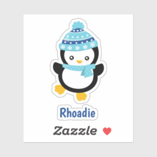 Adesivo Tendy Winter Penguin Sticker