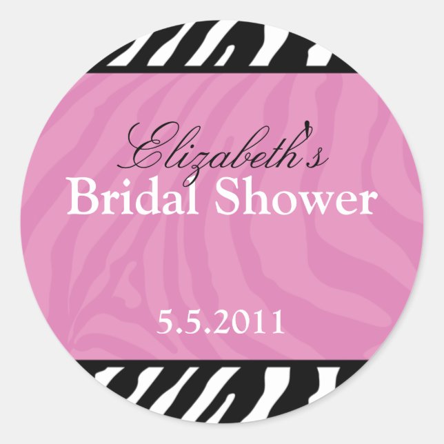 Adesivo Tendy Zebra Stripe Personalizável (Frente)