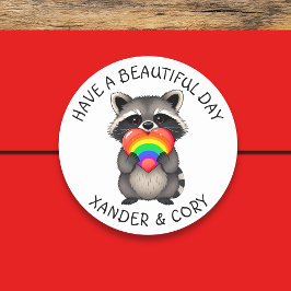 Adesivo Tenha um belo dia | Raccoon LGBTQ