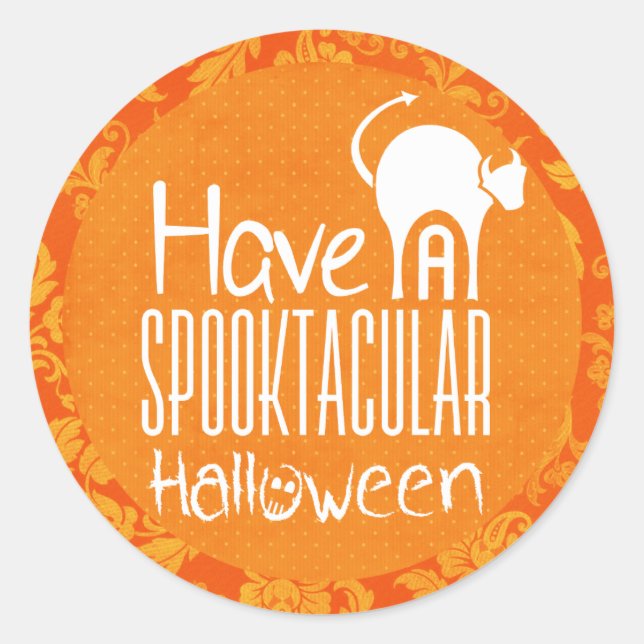 Adesivo Tenha um Halloween Suctacular (Frente)