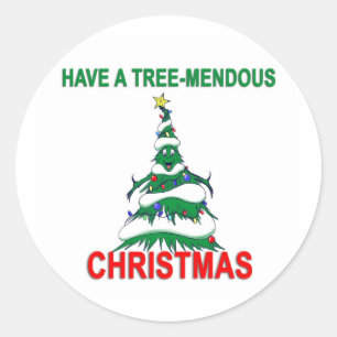 Adesivo Tenha um Natal Tree-Mendous