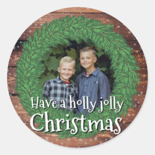 Adesivo Tenha uma Terra de Natal Holly Jolly