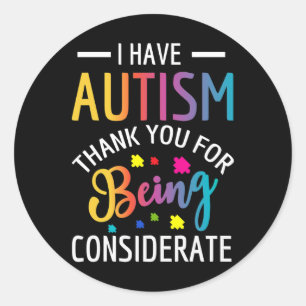 Adesivo Tenho Autismo Autista Para Crianças