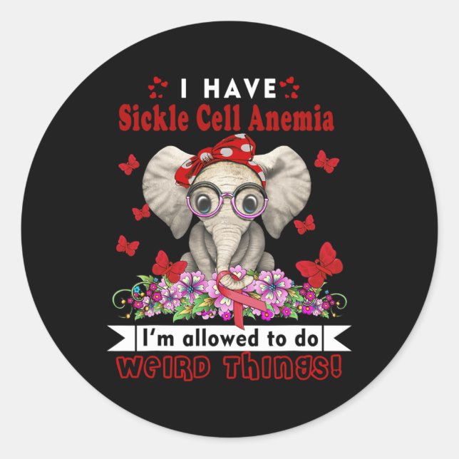 Adesivo Tenho consciência de anemia falciforme (Frente)