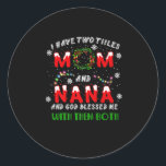 Adesivo Tenho Dois Títulos Mãe E Na Christmas Pajama Fa<br><div class="desc">Este é um presente de Natal excelente. Sua família,  amigos ou filhos vão adorar este presente depois que você o entregar a eles. Desejo a você e a sua família e amigos um Feliz Natal.</div>