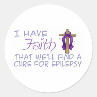 Adesivo Tenho fé que encontraremos uma cura para a epileps
