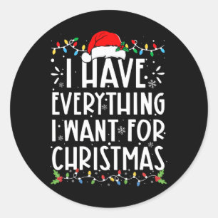 Adesivo Tenho tudo que quero no Natal, sou eu
