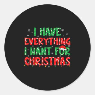 Adesivo Tenho tudo que quero no Natal, sou eu