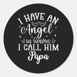Adesivo Tenho Um Anjo No Céu E Chamo-Lhe Pai