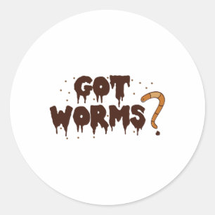 Adesivo Tenho vermes! Camisa de Compostagem do worm Dia de