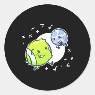 Adesivo Ténis Bola E Duo De Bola De Golfe Matemática