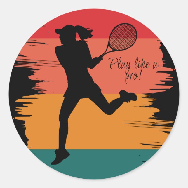 Adesivo Tênis de Jogador de tênis (Frente)