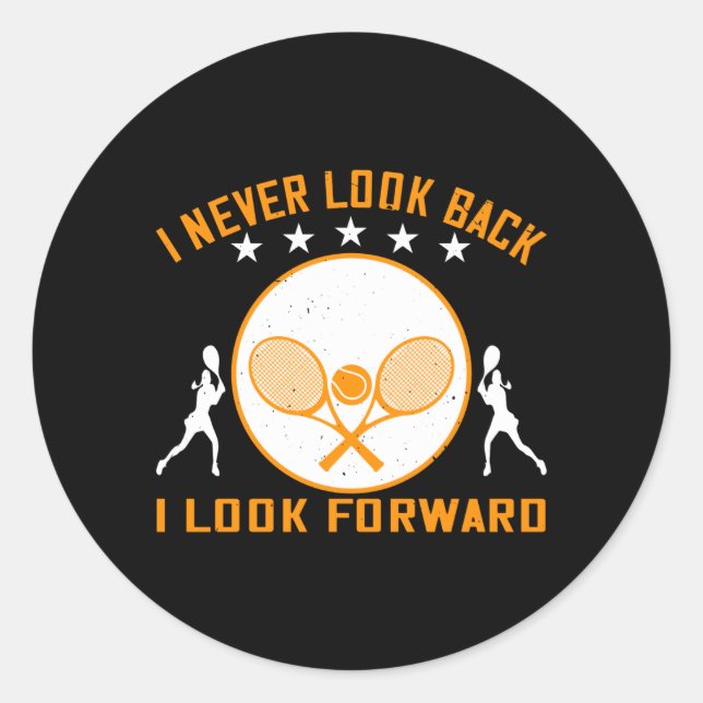 Adesivo Tênis - Nunca Olho Para Trás, Olho Para Frente (Frente)