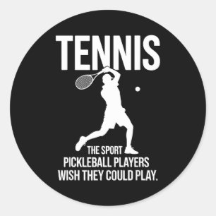 Adesivo Tênis o esporte que os jogadores de pickleball des