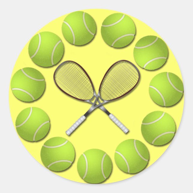 ADESIVO TÊNIS RACQUET E BALLS (Frente)