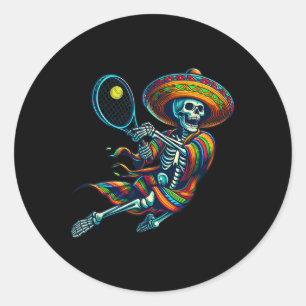Adesivo Tênis Skeleton Mexicano Sombrero Cinco De Mayo Ten