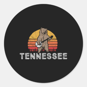 Adesivo Tennessee Bluegrass Banjo Bear