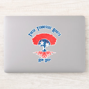 Adesivo Tennessee Roots Flag Vinyl Decal Árvore Bandeira d