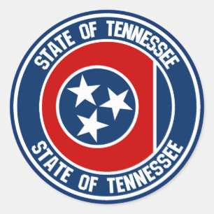 Adesivo Tennessee Round Emblem