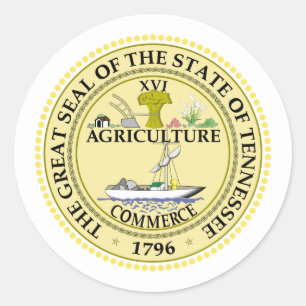 Adesivo Tennessee Seal, Seal do Tennessee Sticker