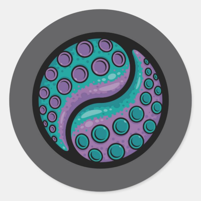 Adesivo Tentacle Yin Yang (Frente)