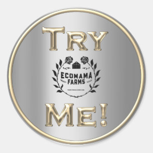 Adesivo Tentar Logotipo do Café Dourado SilverTester Exem