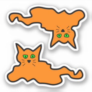 Adesivo Tentei Vinhetas de Gato de Vinilo