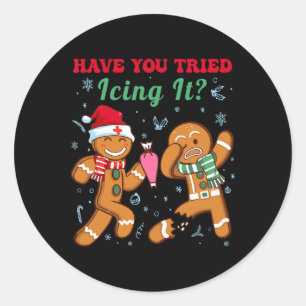 Adesivo Tentou Enfermeira de Natal Gingerbrea?