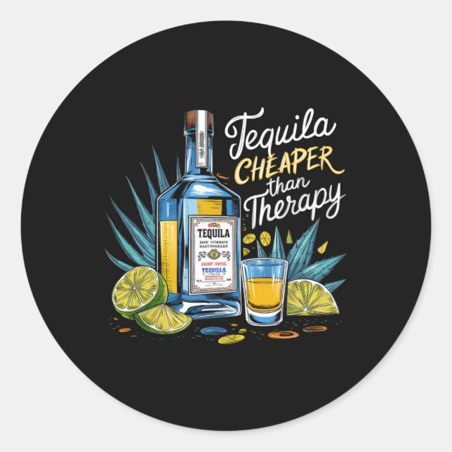 Adesivo Tequila De Bebendo De Tequila Retroativa Mais Bara (Frente)