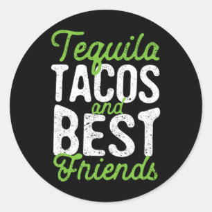 Adesivo Tequila Tacos E Melhores Amigos Taco Cinco Terça-F