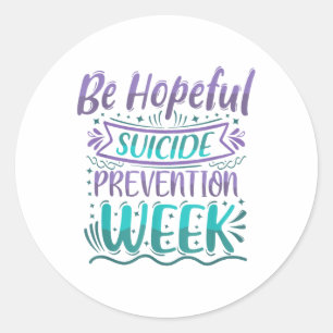 Adesivo Ter Esperança de que a Semana de Prevenção ao Suic