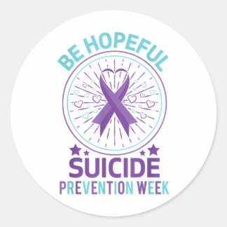 Adesivo Ter Esperança de que a Semana de Prevenção ao Suic