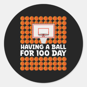 Adesivo Ter Uma Bola Por 100 Dias De Basquete Escolar 10
