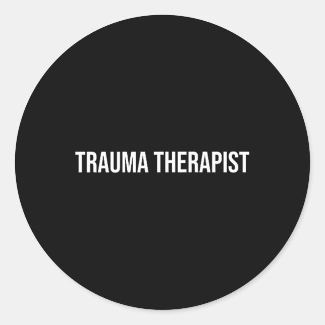 Adesivo Terapeuta de Trauma Saúde Mental  (Frente)