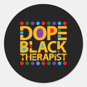 Adesivo Terapeuta Negro Droga Mês da História Africana Neg