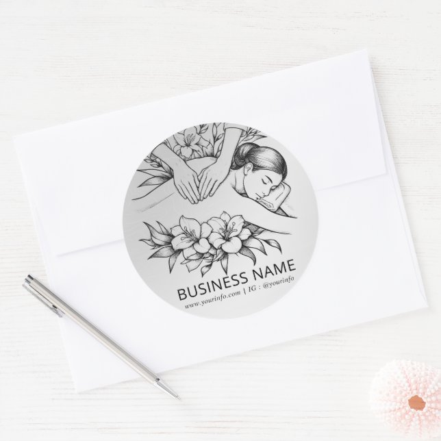 Adesivo Terapêutica de Massagem Terapia Mãos Energia Spa B (Envelope)