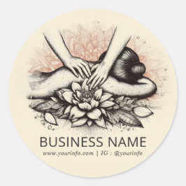 Adesivo Terapêutica de Massagem Terapia Mãos Energia Spa B