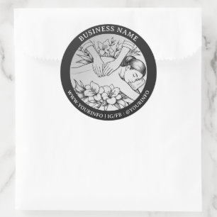 Adesivo Terapêutica de Massagem Terapia Mãos Energia Spa O