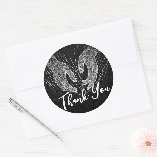 Adesivo Terapêutica de Massagem Terapia Mãos Energia Spa O (Envelope)