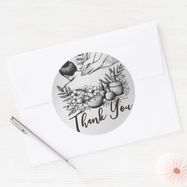 Adesivo Terapêutica de Massagem Terapia Mãos Energia Spa O (Envelope)