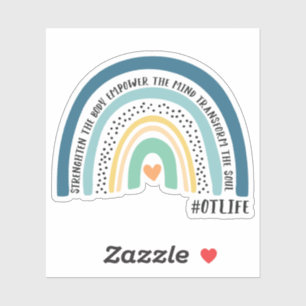 Adesivo Terapêutica Ocupacional Fortalece O Corpo Arco-Í